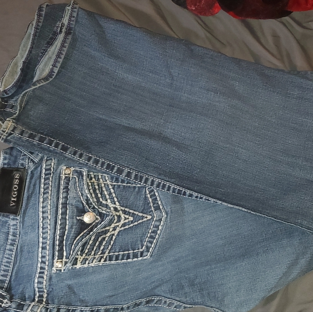 Plus size boot cut jeans